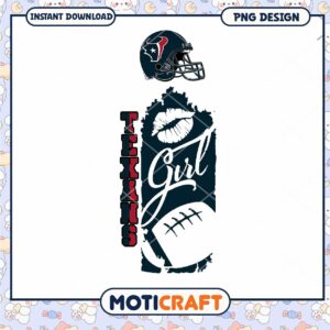 Texans Girl PNG Sublimation Design