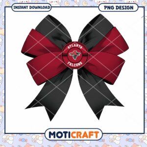 Atlanta Falcons Bow PNG Design