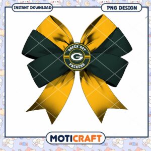 Green Bay Packers Bow PNG Design