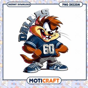 Dallas Cowboys Taz PNG Sublimation