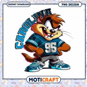 Carolina Panthers Taz PNG Design