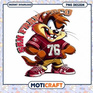 Taz San Francisco 49ers PNG Design