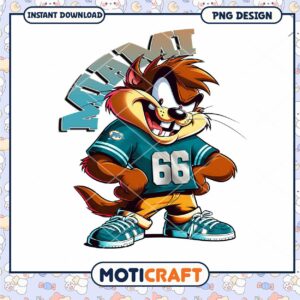 Miami Dolphins Taz PNG Design Miami Dolphins Taz PNG Design