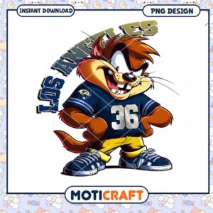 Los Angeles Rams Taz PNG Design Los Angeles Rams Taz PNG Design