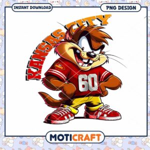 Kansas City Chiefs Taz PNG Mascot