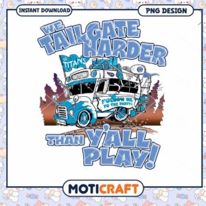 Titans Tailgate Party PNG Design