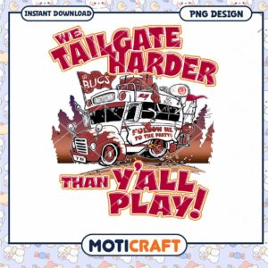 Buccaneers Tailgate PNG Design