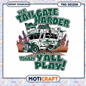 Eagles Tailgate Party PNG Design