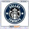 Dallas Cowboys Starbucks PNG Design 1 Dallas Cowboys Starbucks PNG Design
