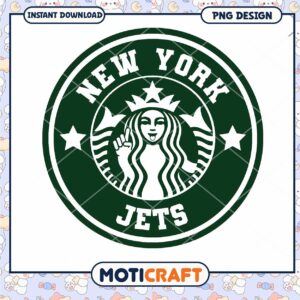 New York Jets Starbucks PNG Design