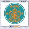 Miami Dolphins Starbucks PNG Design