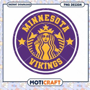 Minnesota Vikings Starbucks PNG Design Minnesota Vikings Starbucks PNG Design