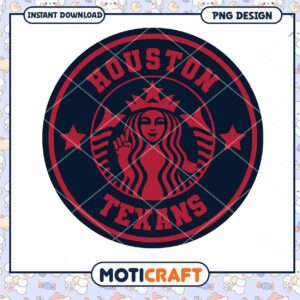 Houston Texans Starbucks PNG Design