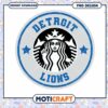 Detroit Lions Starbucks PNG Design 2 Detroit Lions Starbucks PNG Design