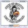 Grim Reaper NY Giants PNG Design