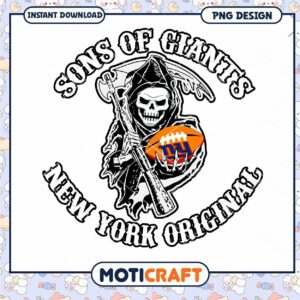 Grim Reaper NY Giants PNG Design