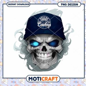 Dallas Cowboys Skull PNG Sublimation Dallas Cowboys Skull PNG Sublimation