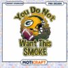 Green Bay Packers Smoke PNG Design