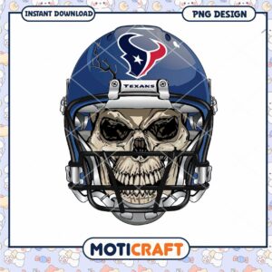 Texans Skull Helmet PNG Design