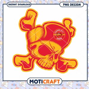 Kansas City Chiefs Skull PNG Design