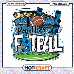 Panthers Football PNG Sublimation