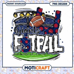 Giants Football PNG Sublimation Design