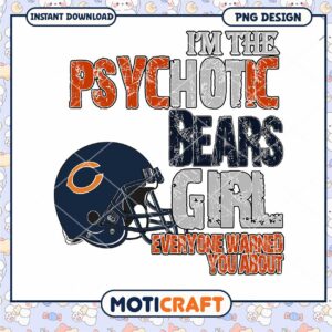 Chicago Bears Girl PNG Sublimation Design Chicago Bears Girl PNG Sublimation Design