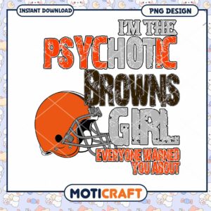Cleveland Browns Girl PNG Design