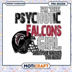 Atlanta Falcons Girl PNG Design
