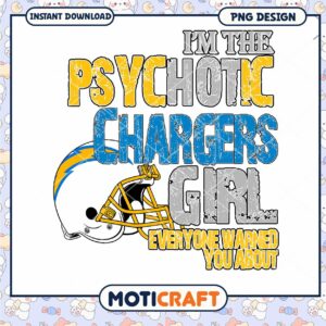 Chargers Girl PNG Psychotic Design Chargers Girl PNG Psychotic Design