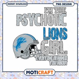 Psychotic Lions Girl PNG Design Psychotic Lions Girl PNG Design