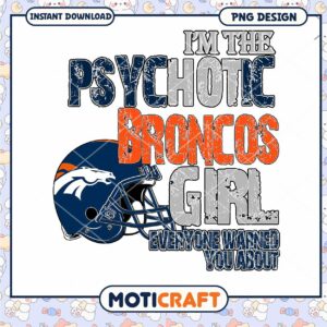 Broncos Girl PNG Psychotic Design Broncos Girl PNG Psychotic Design