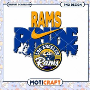 Los Angeles Rams Pride PNG Design