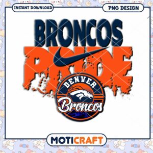 Denver Broncos Pride PNG Design