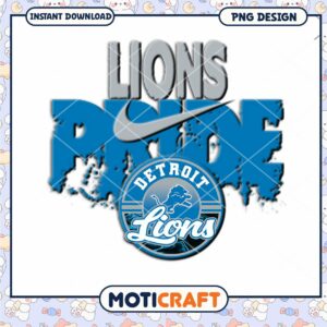 Detroit Lions Pride PNG Design