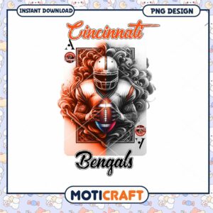 Cincinnati Bengals PNG Football Design