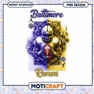 Baltimore Ravens PNG Football Design