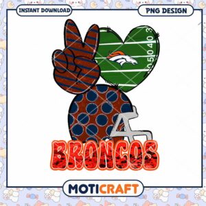 Denver Broncos PNG Sublimation Design