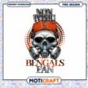 Bengals Fan Skull PNG Design 1 Bengals Fan Skull PNG Design