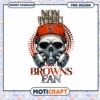 Cleveland Browns Skull PNG Non Toxic Fan Design