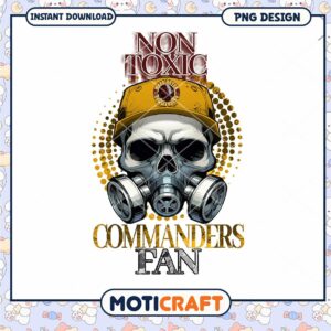 Commanders Fan Skull PNG Design Commanders Fan Skull PNG Design