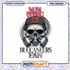 Buccaneers Fan Skull PNG Design