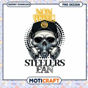 Steelers Fan Skull PNG Design Steelers Fan Skull PNG Design