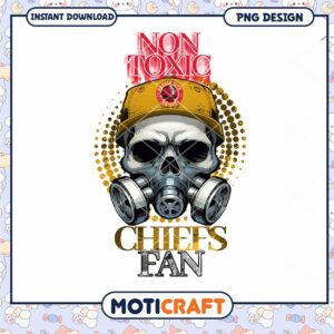 Chiefs Fan Skull PNG Design