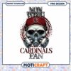 Arizona Cardinals Skull PNG Design