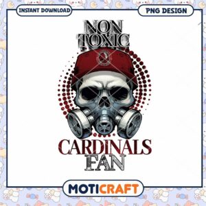 Arizona Cardinals Skull PNG Design