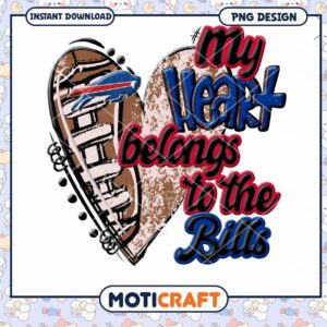 Buffalo Bills Heart PNG Sublimation Buffalo Bills Heart PNG Sublimation