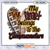 My Heart Belongs Commanders PNG