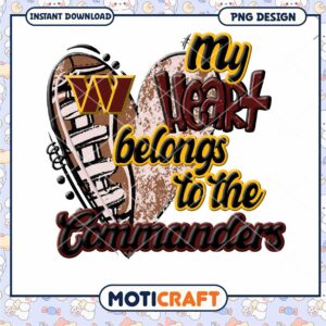 My Heart Belongs Commanders PNG