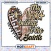 Saints Heart PNG Sublimation Design